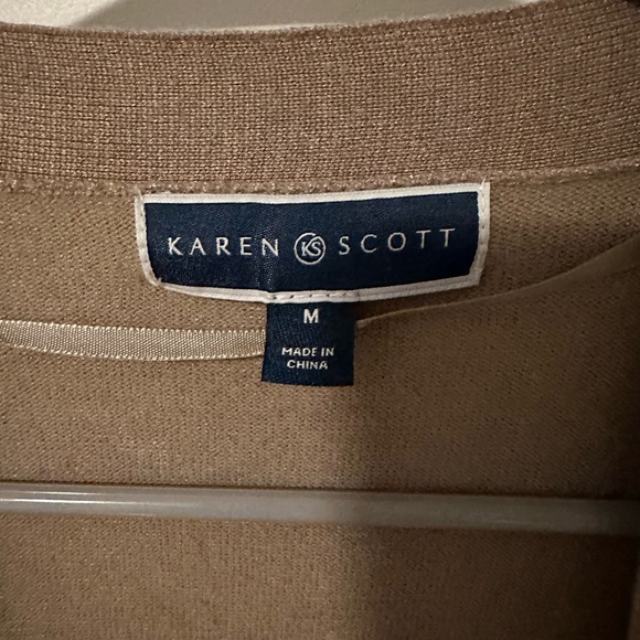 Like New! Karen Scott M Cardigan - Picture 3 of 5